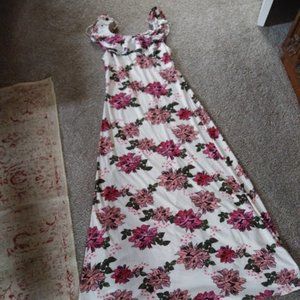 Soft Cotton Floral Maxi Dress